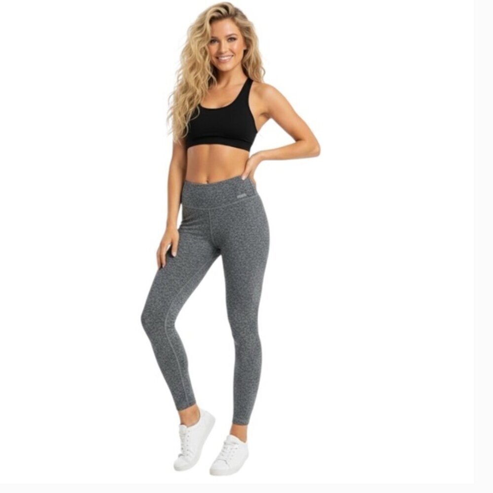 PINK Yoga Victoria's Secret Heather Gray Athletic Stretch Leggings Size S